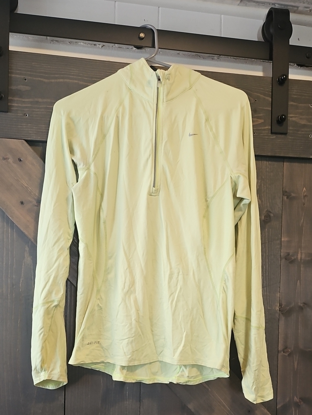 Nike Pale Lime Half-Zip Long Sleeve Pullover